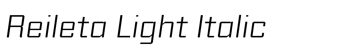 Reileta Light Italic